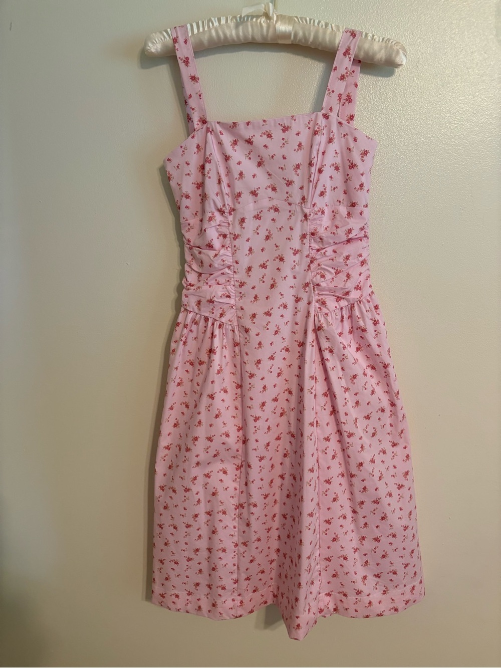 wild fable Pink Floral Sundress with Ruched Sides